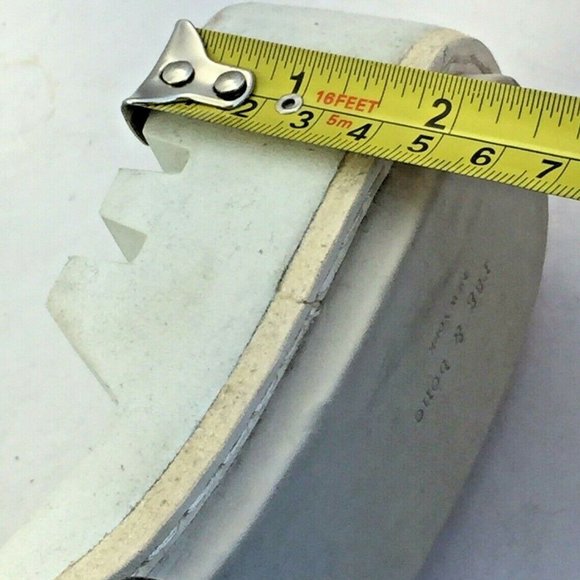 Rag & Bone Seldon Leather Sandal Slide blk wht Sz6 - Picture 8 of 9